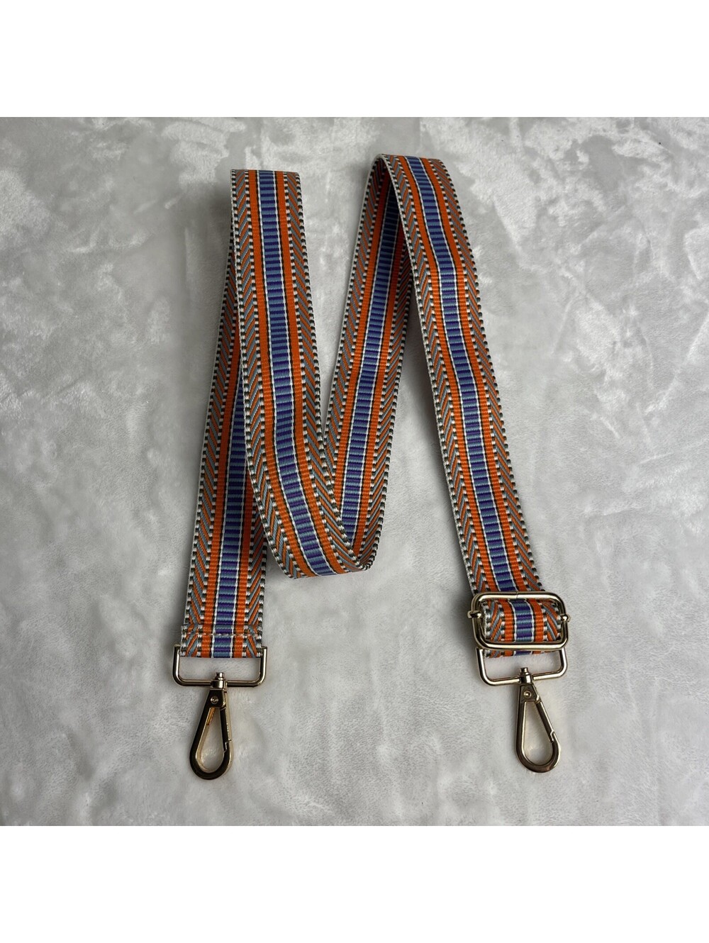Nylon Replacement Bag Strap Multicolored Geometric Pattern 46 Inches